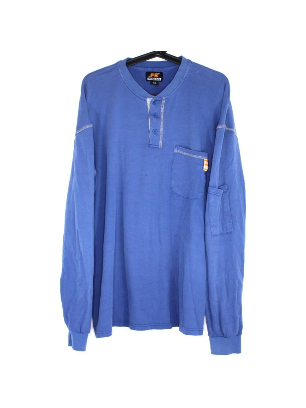 Konreco Mens XL FR Fire Flame Resistant Workwear Work Henley Shirt H1056